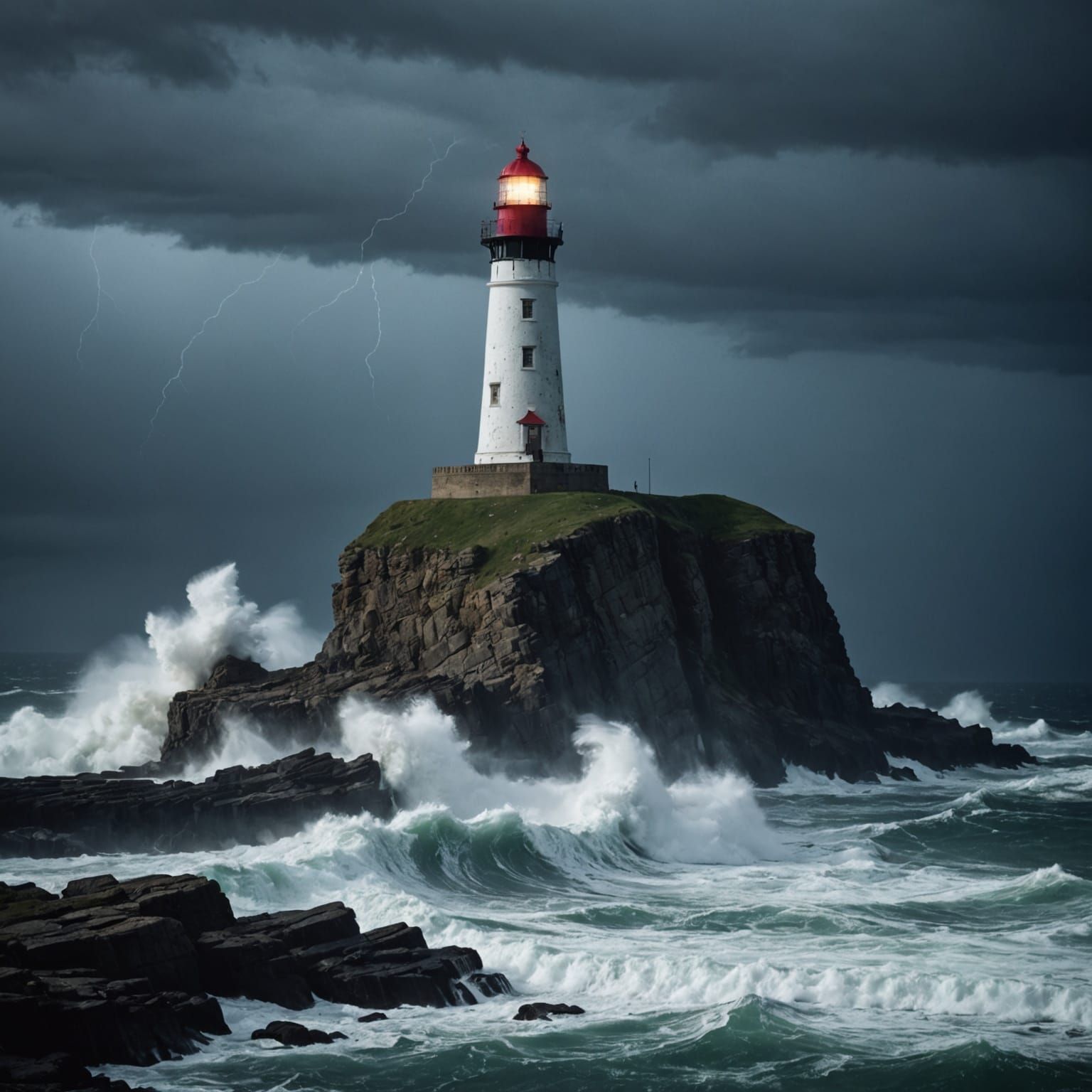 Lighthouse on the Rocks