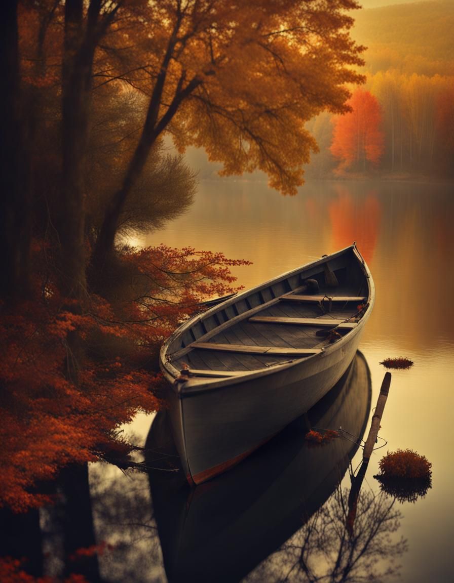 Boat at a lake