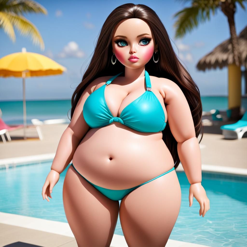 bbw bratz doll bikini AI Generated Artwork NightCafe Creator