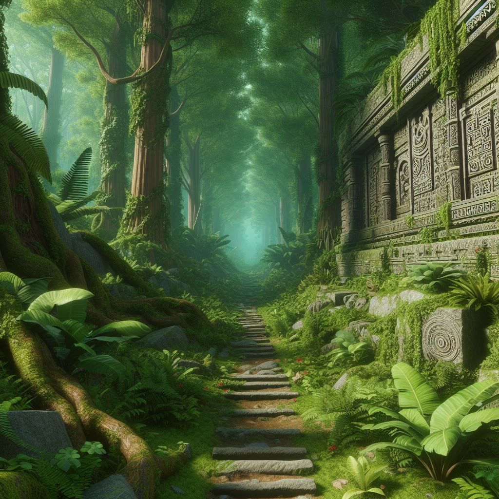 The jungle forgotten path
