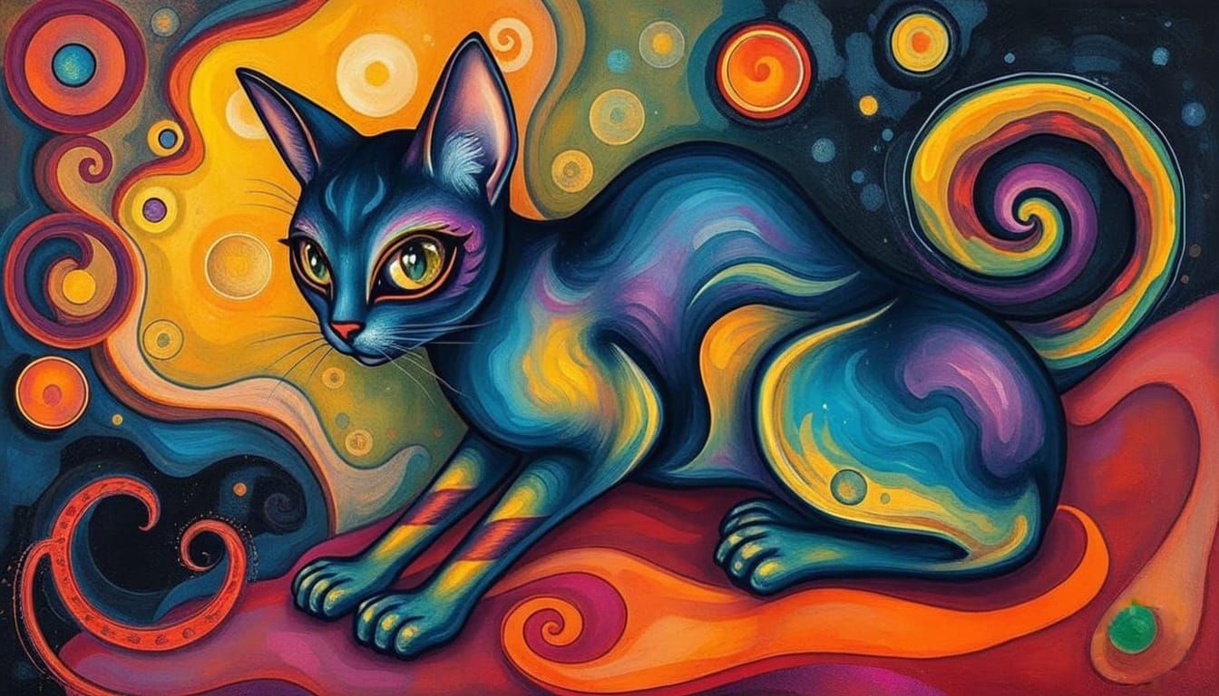 Surreal Cat  by @BN