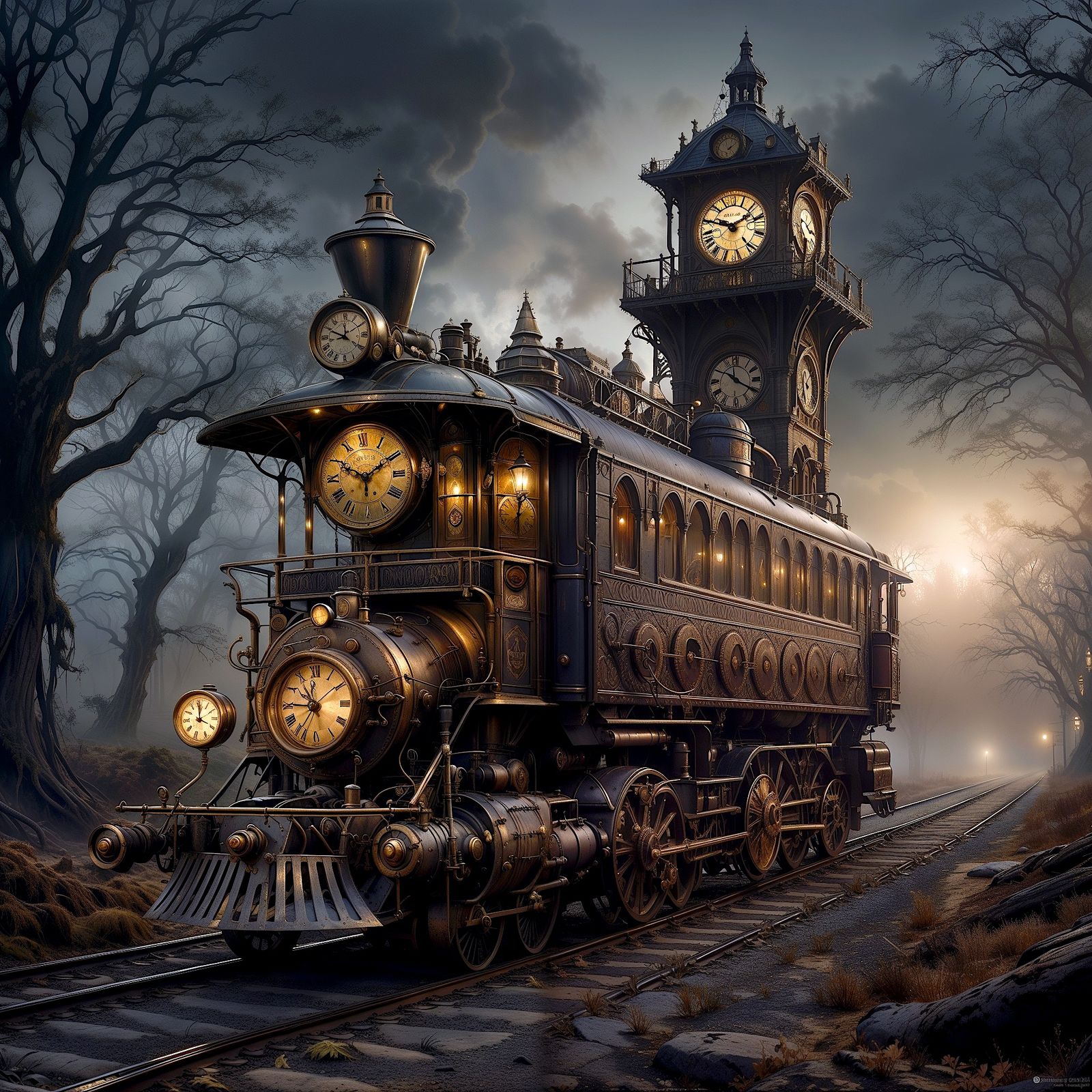 Late Night Steampunk Express - Variations #39