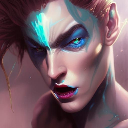 mixed elf alien man - AI Generated Artwork - NightCafe Creator