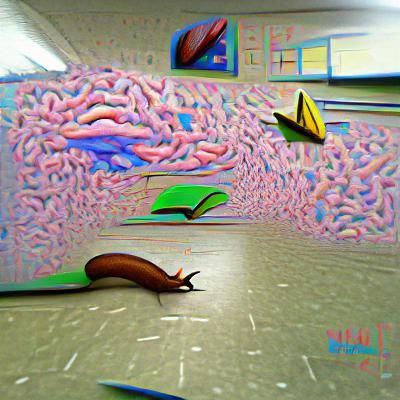 The span of life at school  endless thoughts of slugs 8K 3D