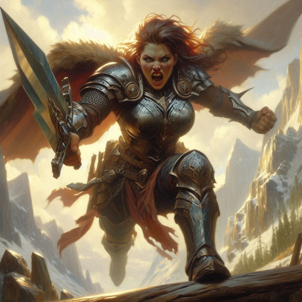 The Valkyre jumps into battle