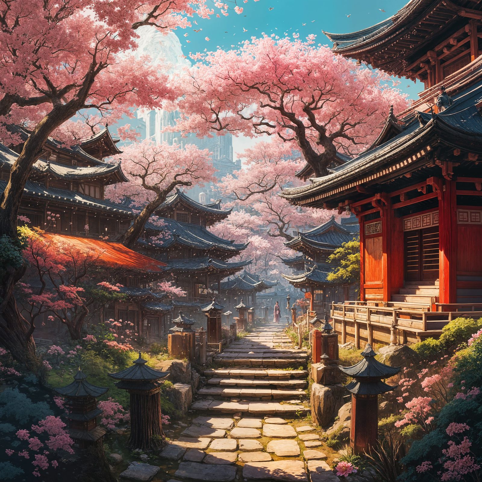 Sakura Garden  by @ShanLanar