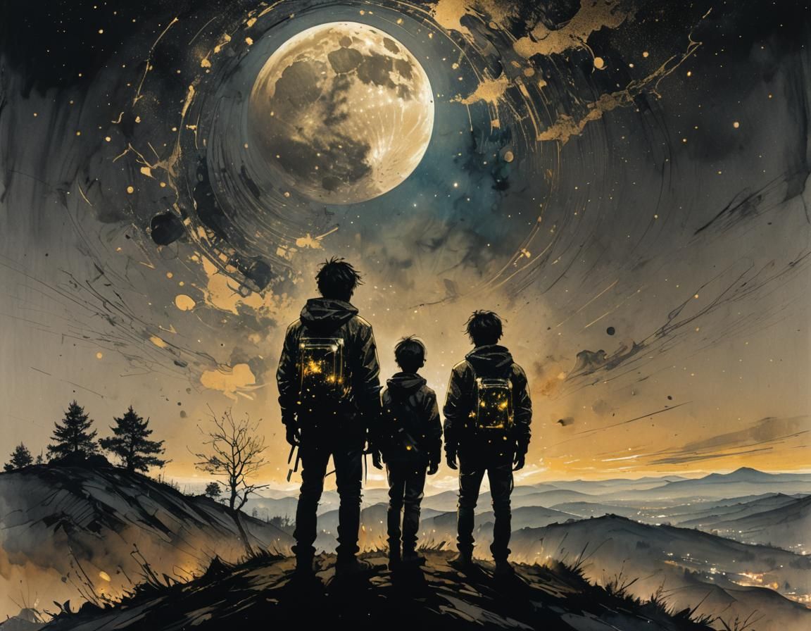 The Brothers who came from the Moon  by @DeeB
