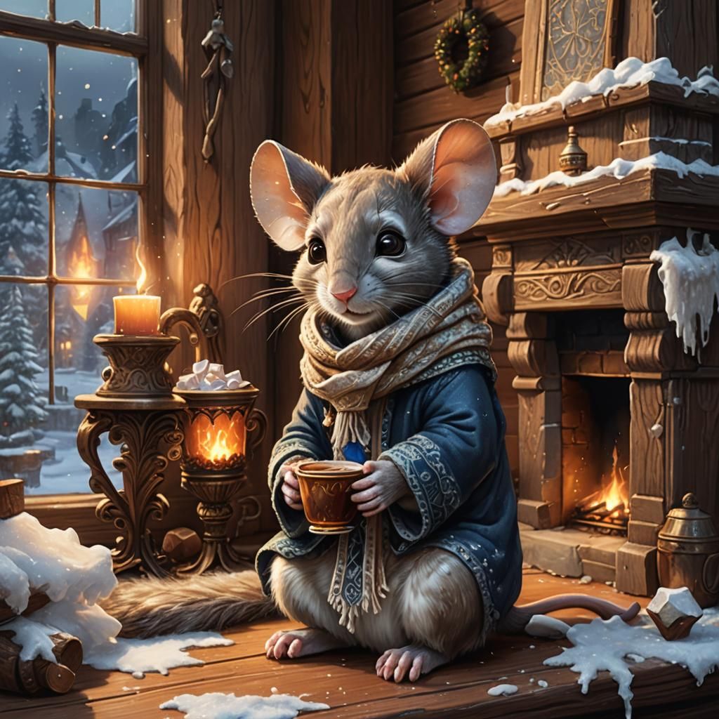 Toasty paws, not Santa claws.  by @Craeter