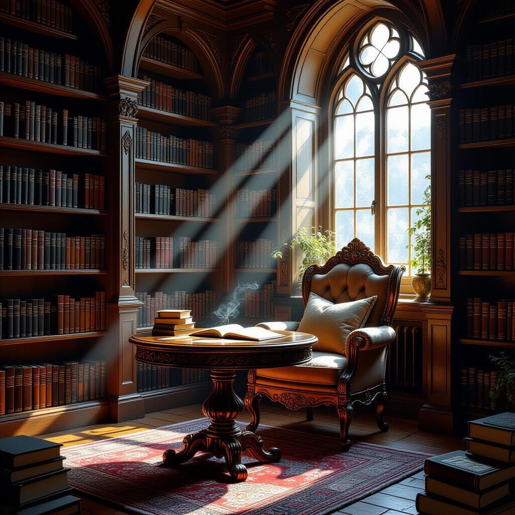 A comfortable study  by @Frank K