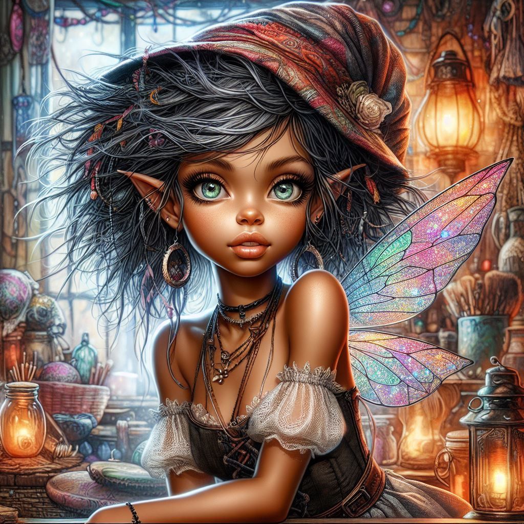 Cinder Pixie hard at Work