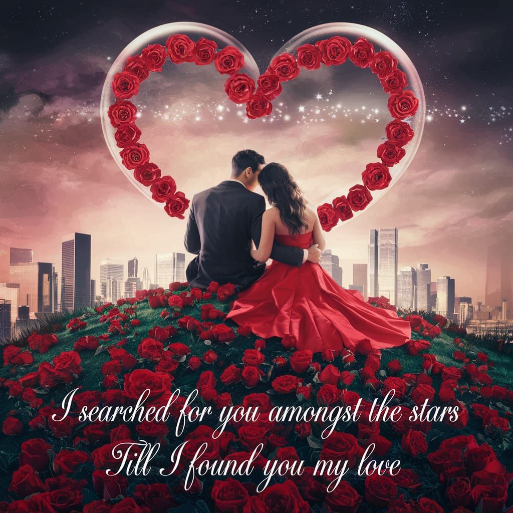 Love in the City Amongst the Red Roses