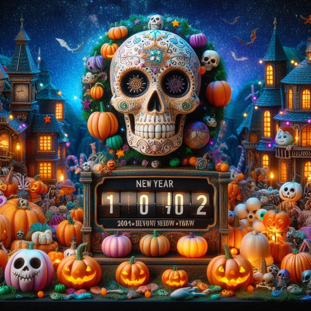 New year skull ball ⚽