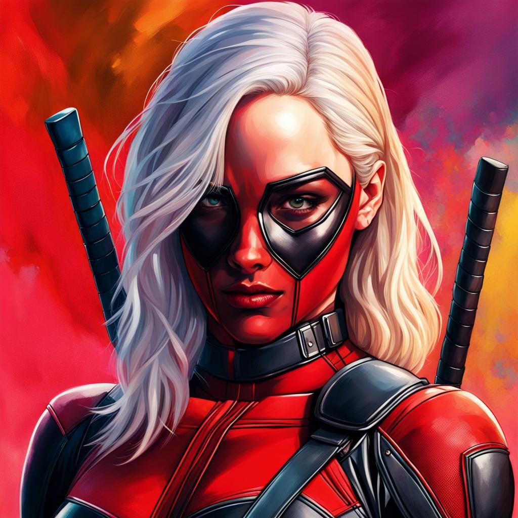 Emilia Clarke as girl Deadpool - AI Generated Artwork - NightCafe Creator