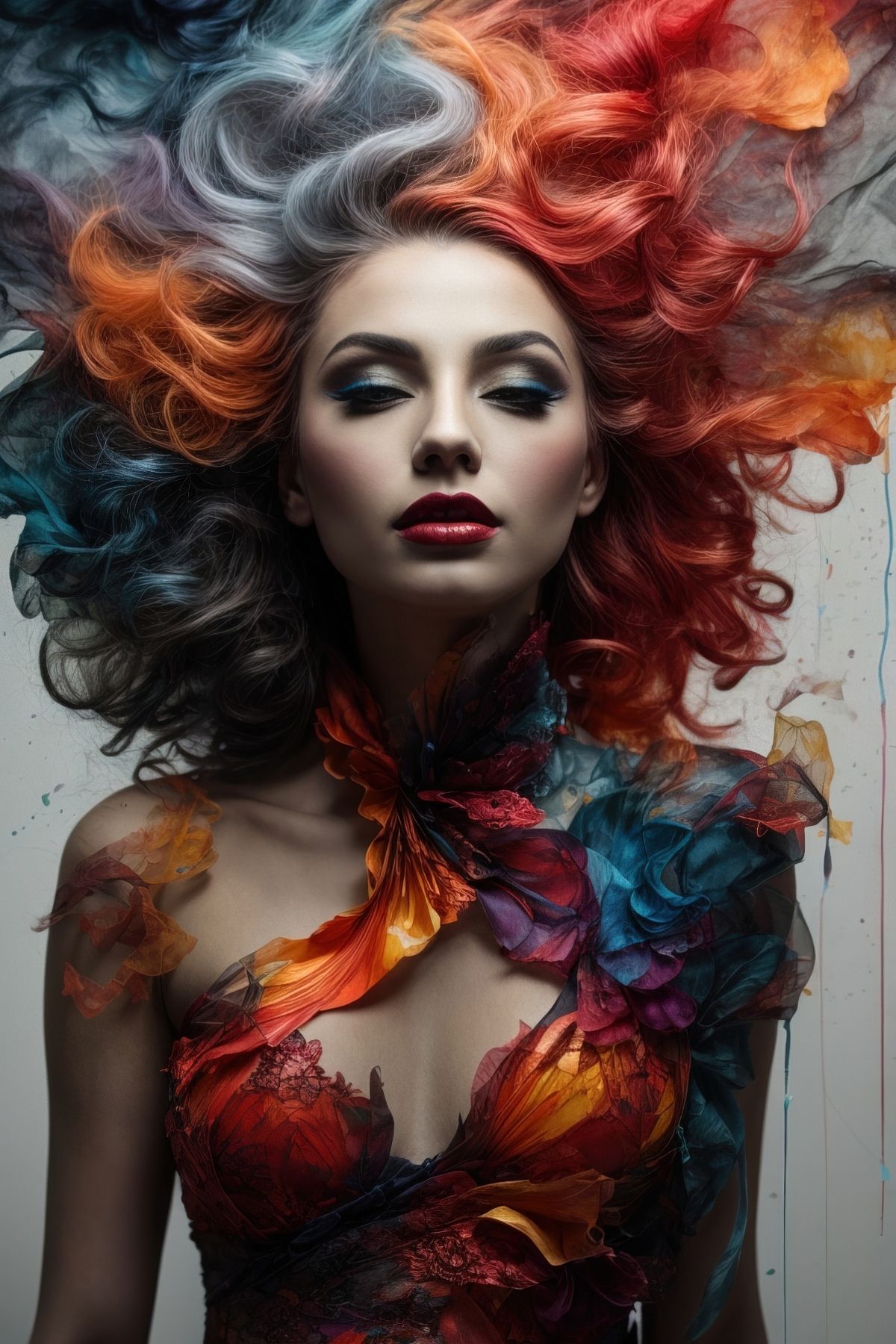 Portrait of a woman - ethyl ink