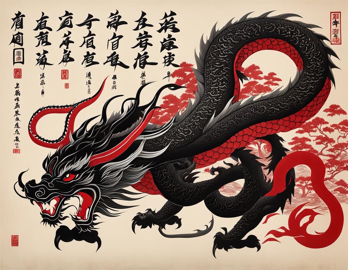 Chinese ink calligraphy  by @moowokuorn