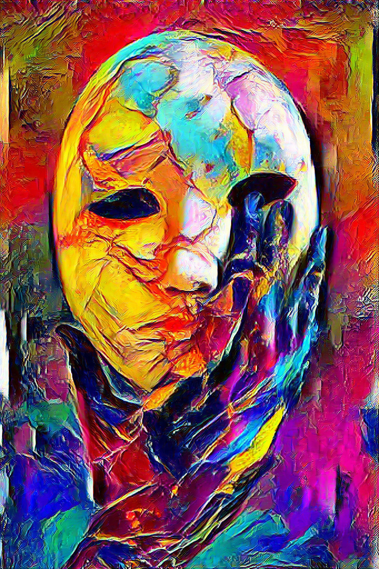 A mask to laugh. Attention: works in bad circumstances too.