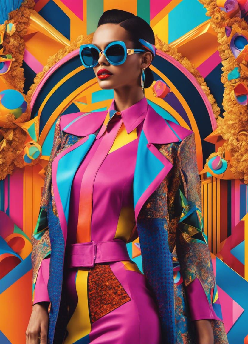 Colorful Bright Colors Fashion Models Intricate Details Jazzy Riff 