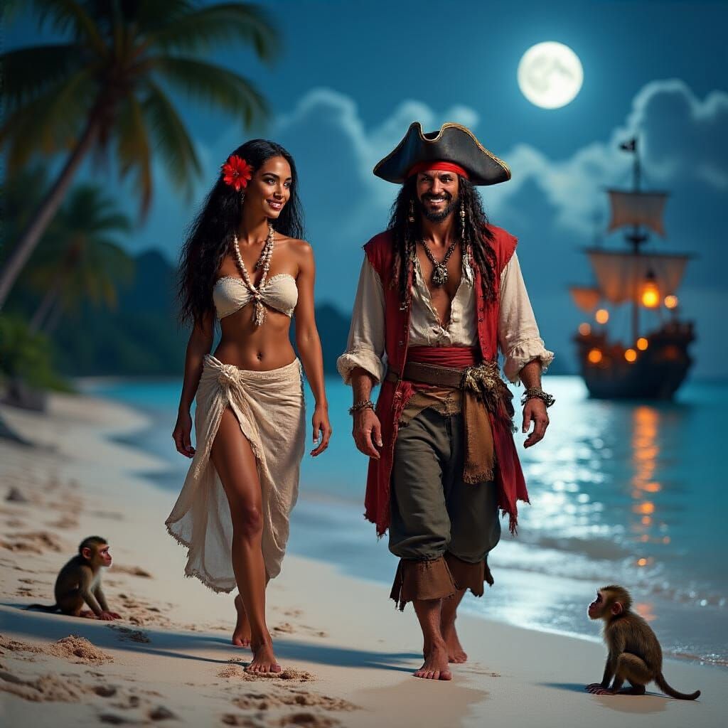 Beauty & Pirate  by @PKuTeK