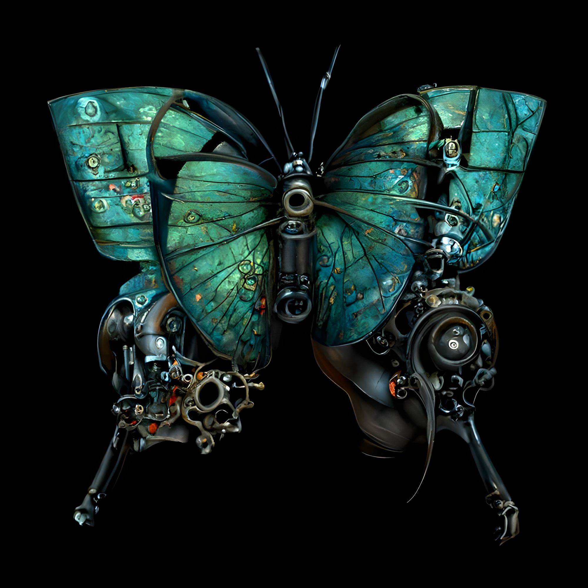 Clockwork Butterfly : r/nightcafe