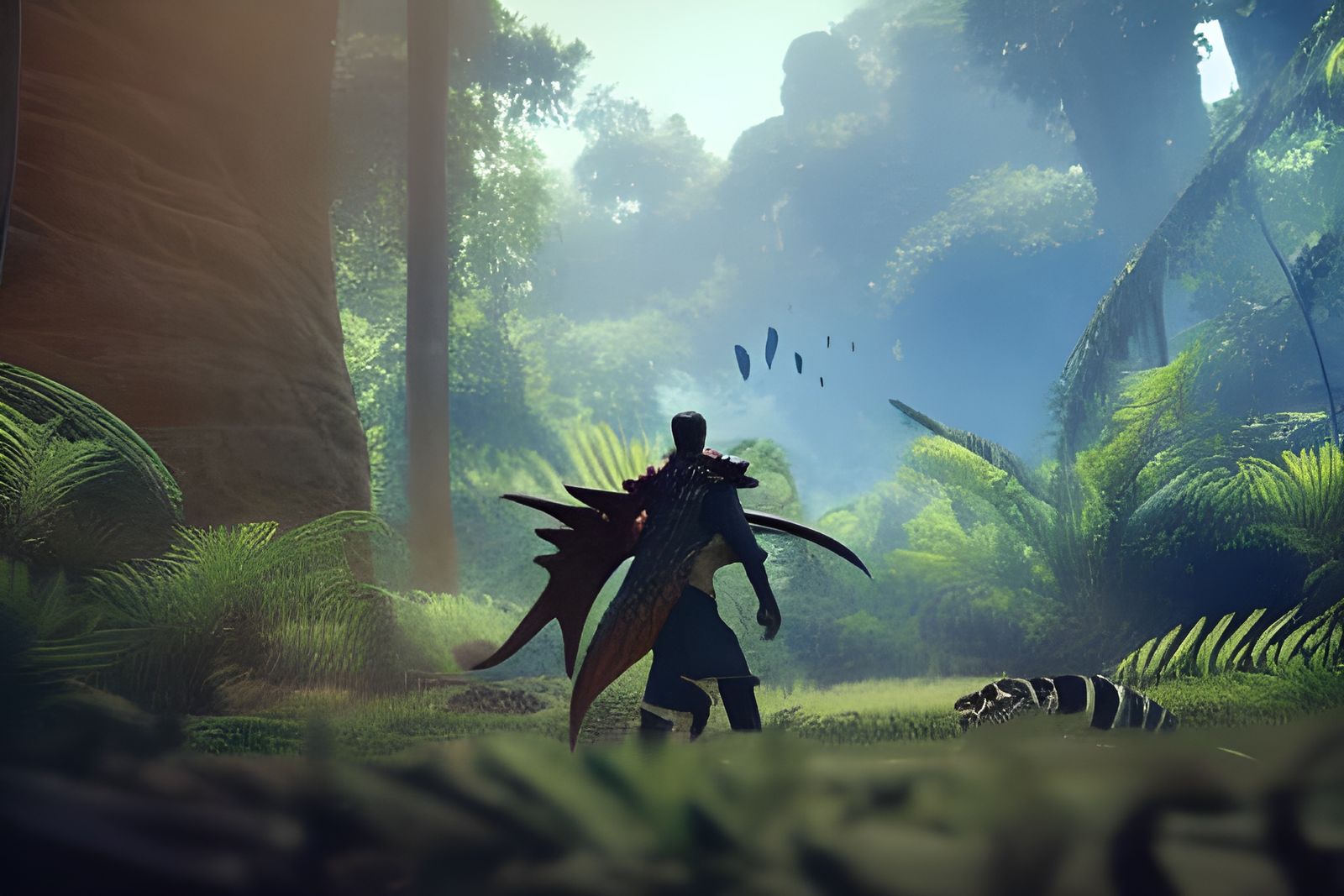 Monster Hunting in Madagascar AI Generated Artwork NightCafe Creator