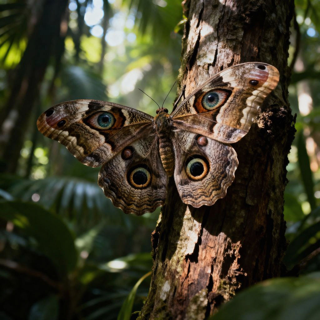 Uncanny Valley Owl Butterfly  by @Olivia