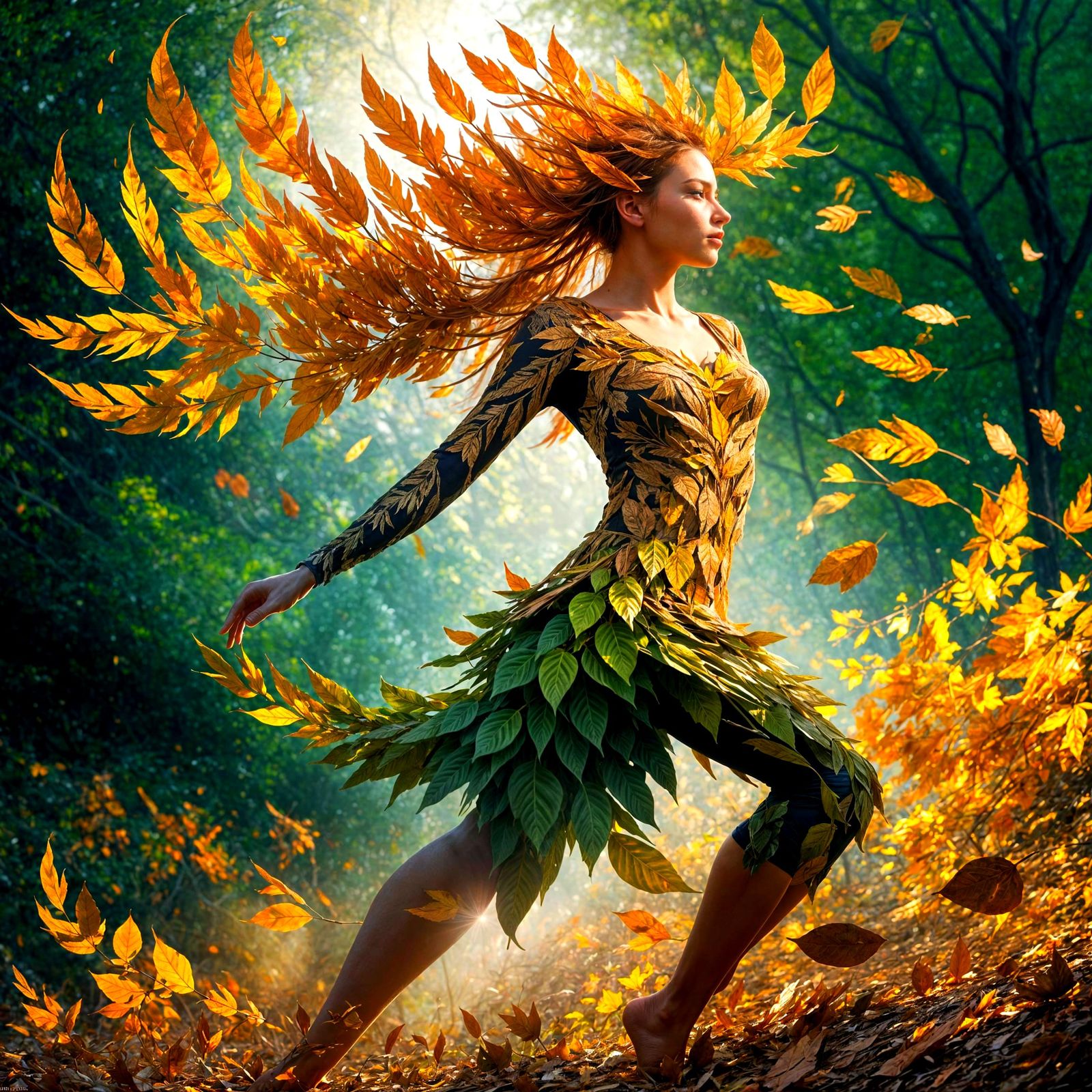 Autumn's dance  by @Morning Dawn