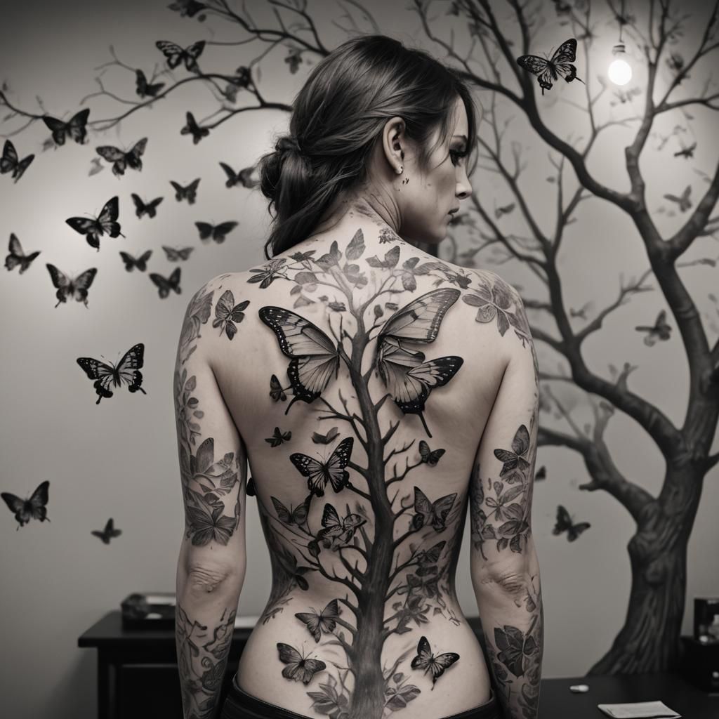 Grayscale Butterflies  by @Alex