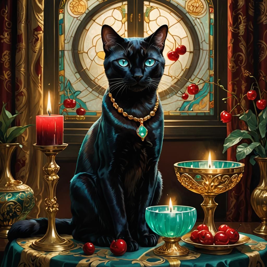 A Mysterious Feline  by @Emy