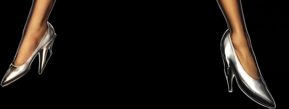 Kitty Katswell's White Heeled Shoes