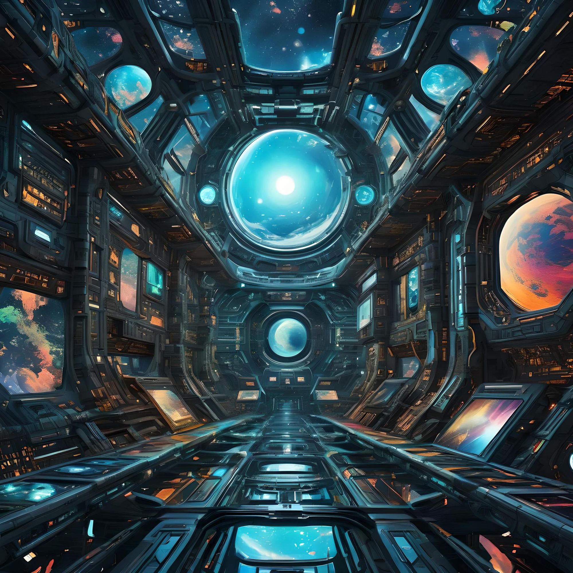 Sci-fi space station