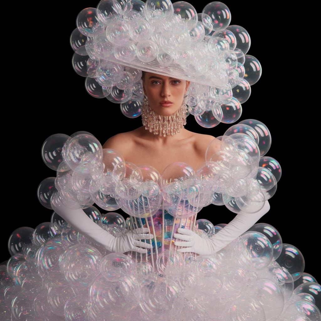 Haute Couture Bubbles Fashion  by @Znarf