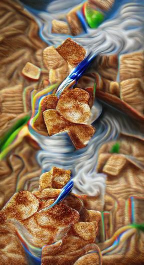 Cinnamon toast crunch 8k resolution hyperrealism