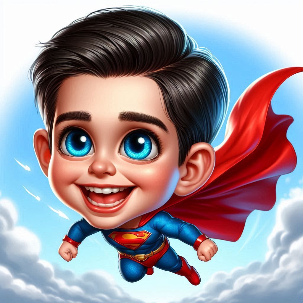 Super Hero -caricature - AI Generated Artwork - NightCafe Creator