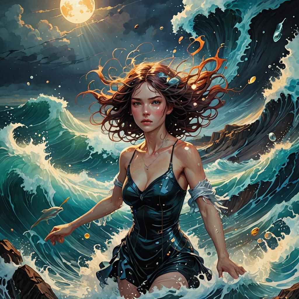 swimmer, Ocean  by @Base the Bass