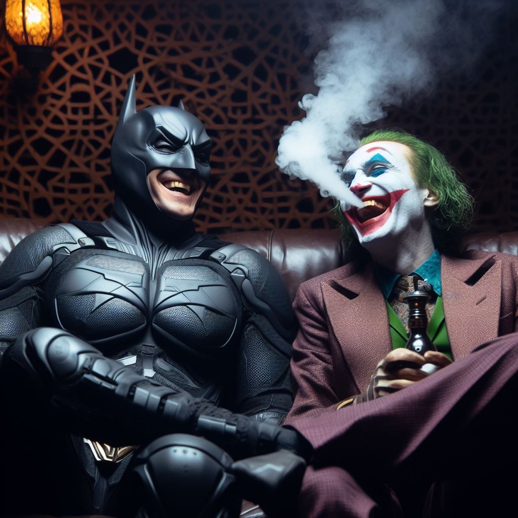 Batman and The Joker best friends