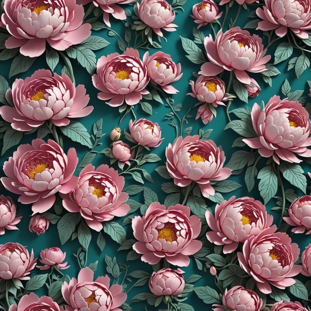 Kirigami Peony