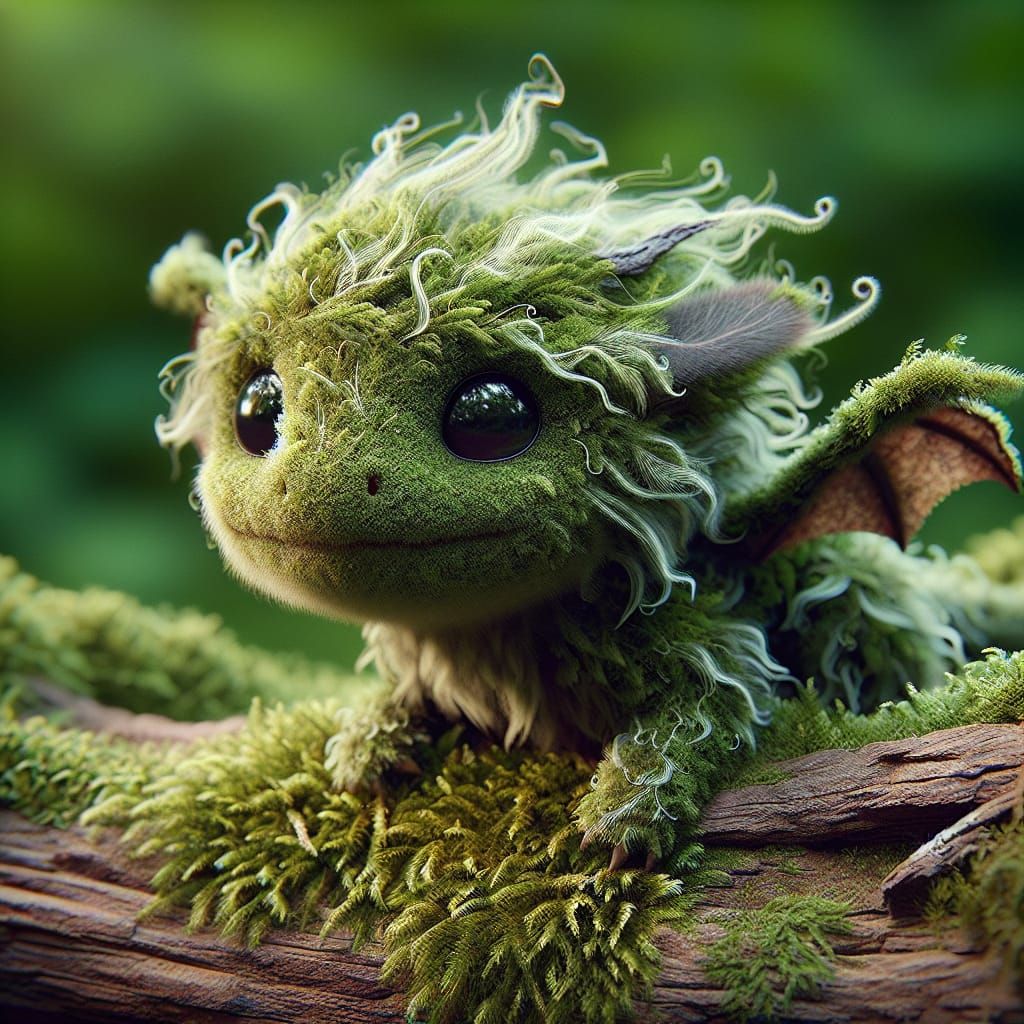 Little moss cover dragon