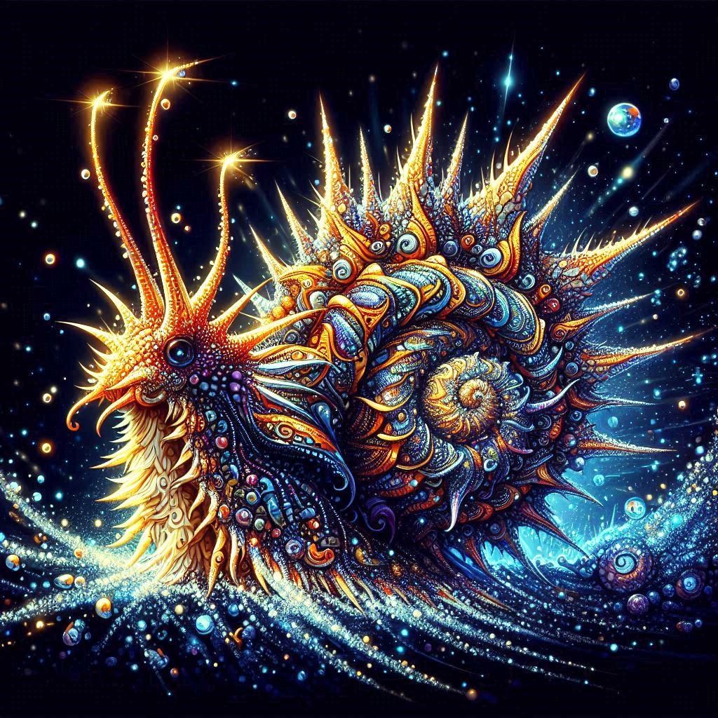 Scintillating dragon snail