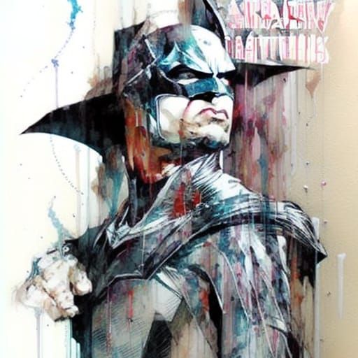 Inksplash Batman - AI Generated Artwork - NightCafe Creator