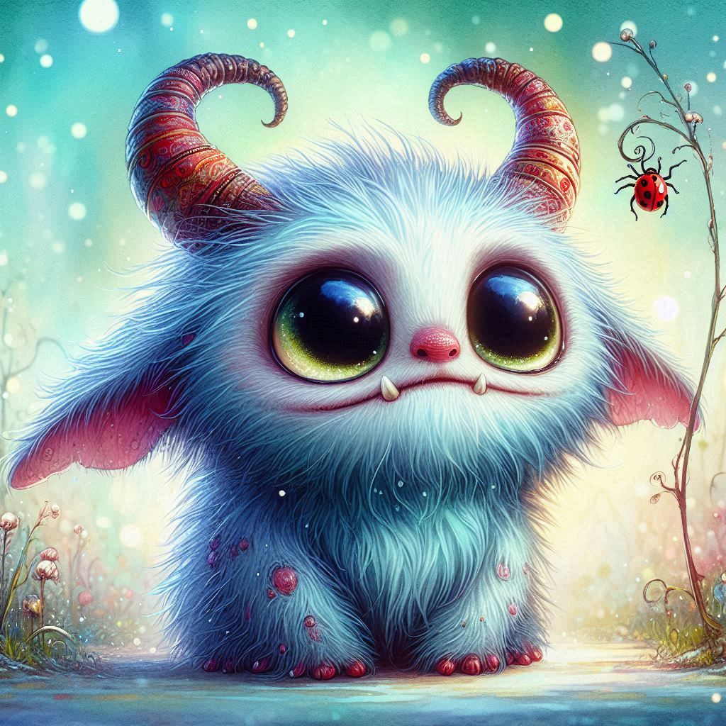 adorable fairy-tale fantasy creature portrait..