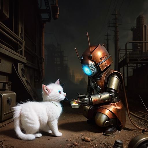 Fluffy and Rusty, BFFs