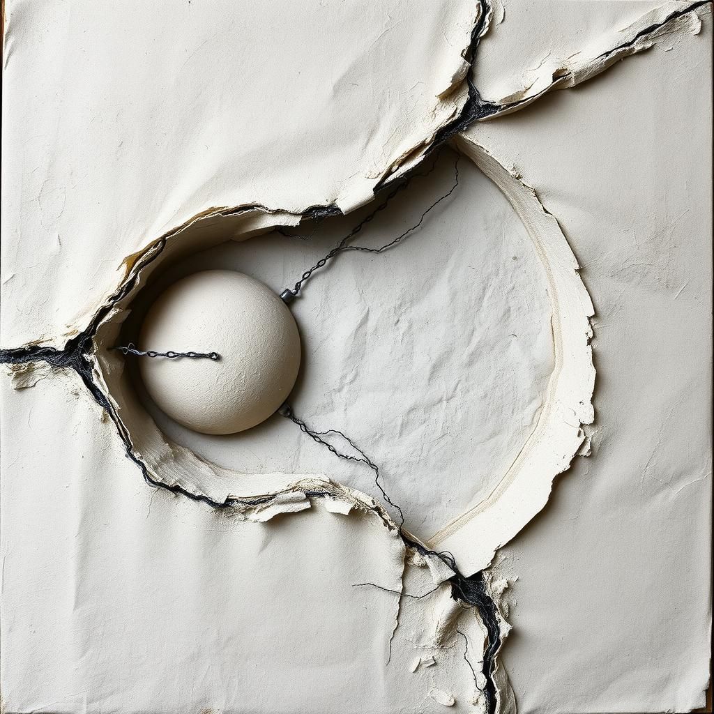 Surrealist Assemblage Inspired by Ernst, Bontecou, Klee