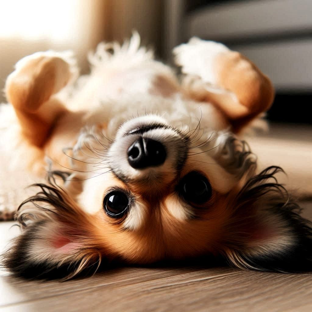 Upside-down Chihuahua Mix