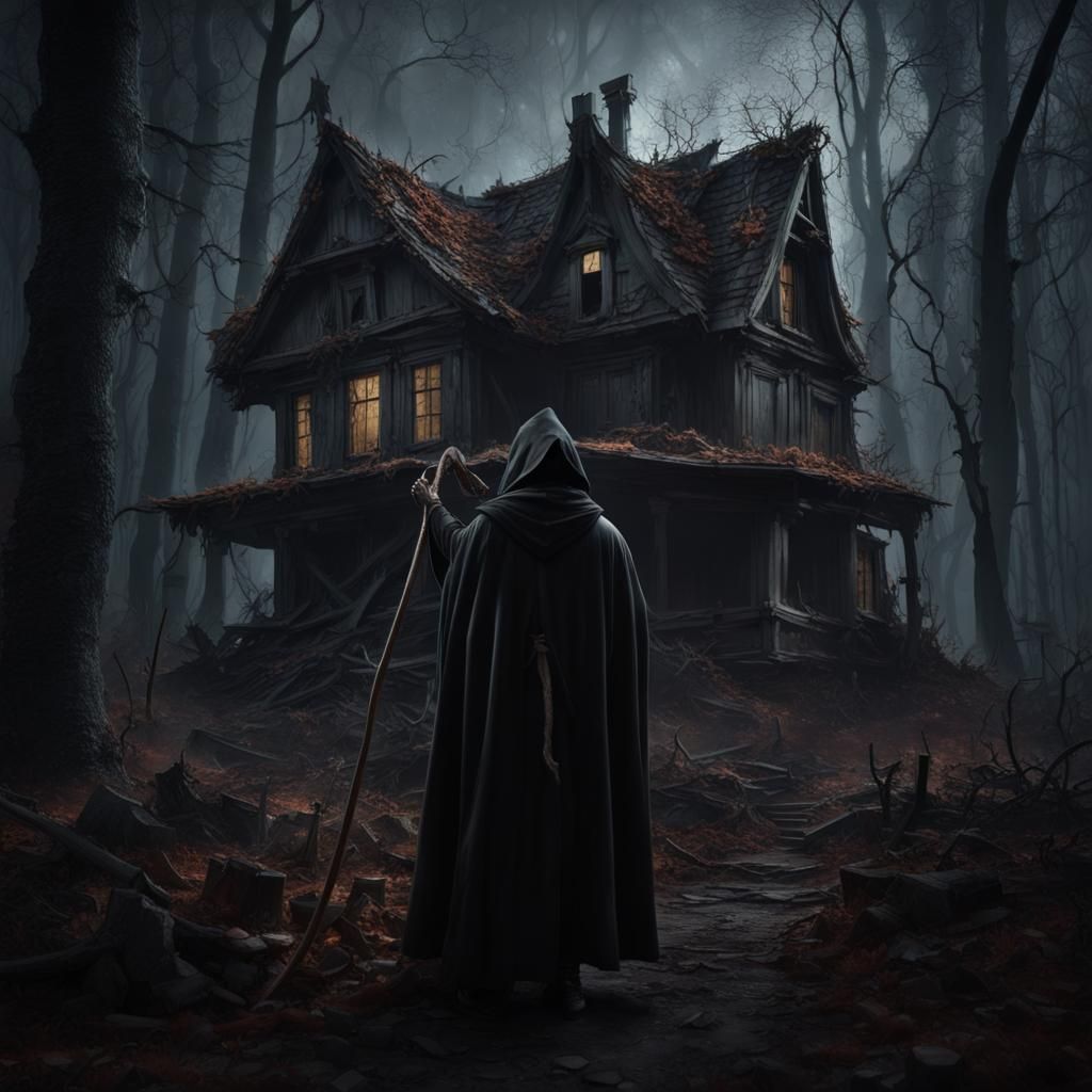 Grim reaper waiting to take the souls - AI Generated Artwork ...