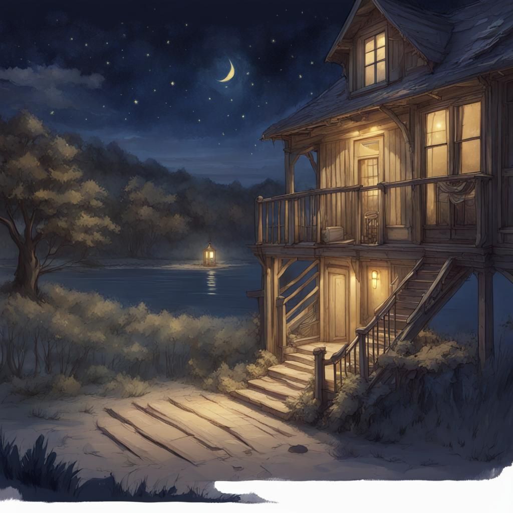 starry night concept art - AI Generated Artwork - NightCafe Creator