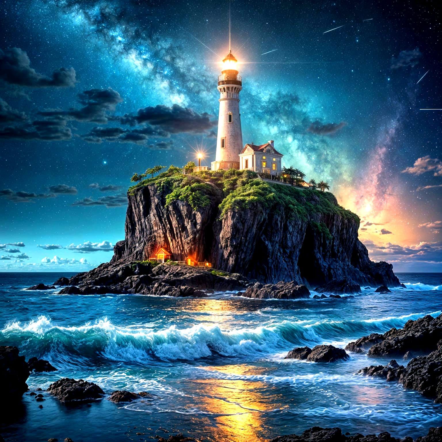 Lighthouse   by @1cheesepuff