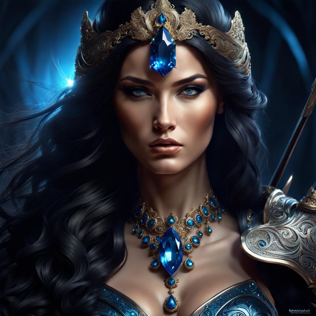 Beautiful female warrior - AI Generated Artwork - NightCafe Creator