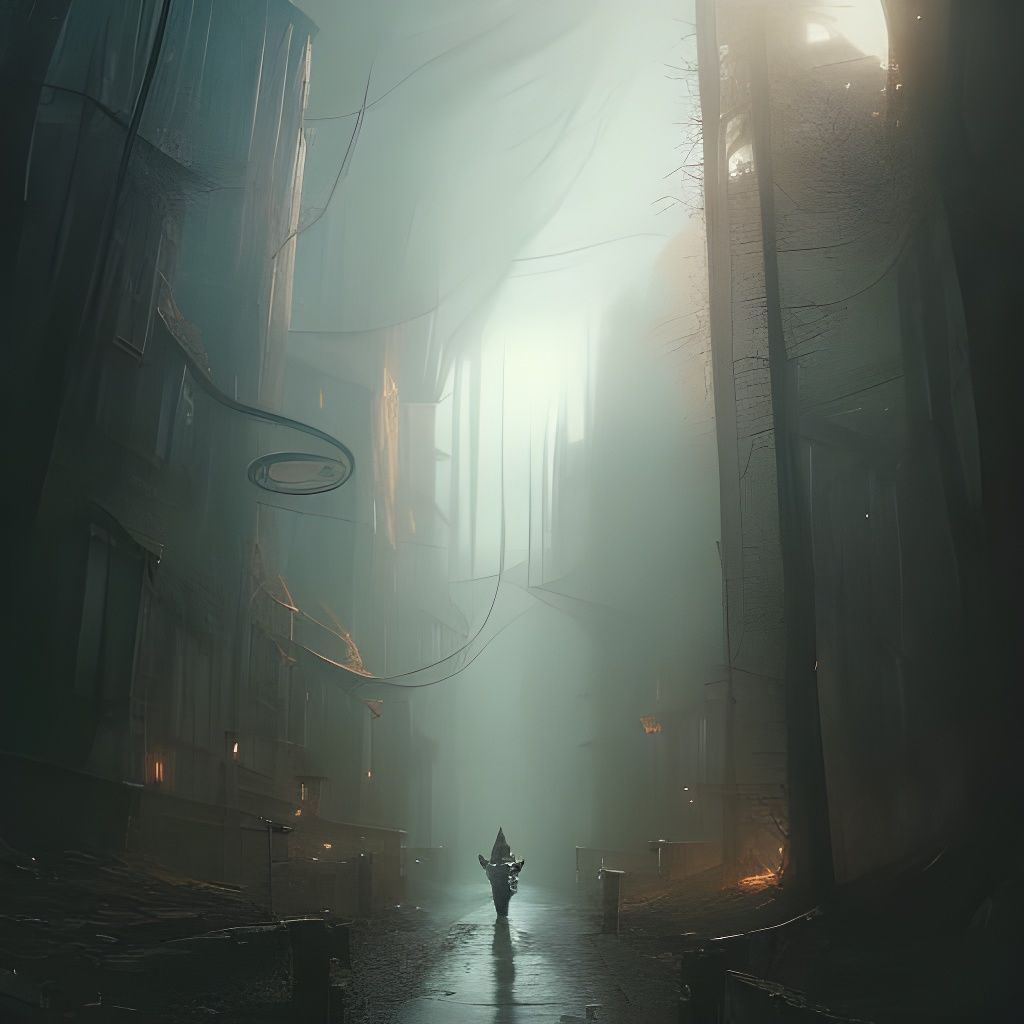 The Dark Streets of En - AI Generated Artwork - NightCafe Creator