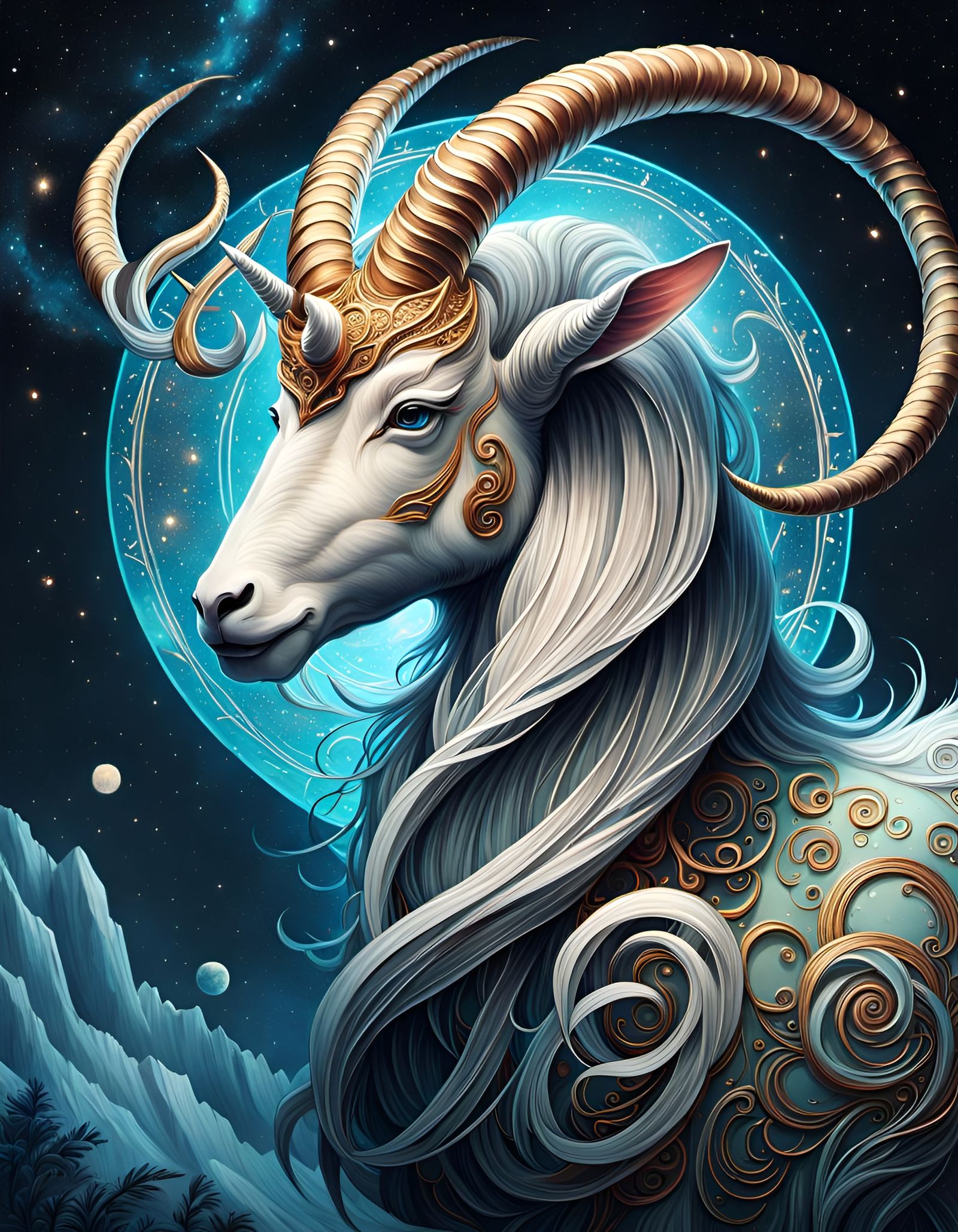 Zodiac: Capricorn - AI Generated Artwork - NightCafe Creator