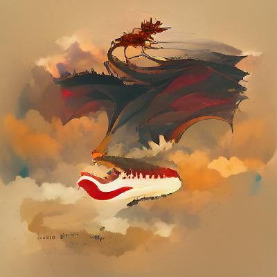 a dragon gracefully